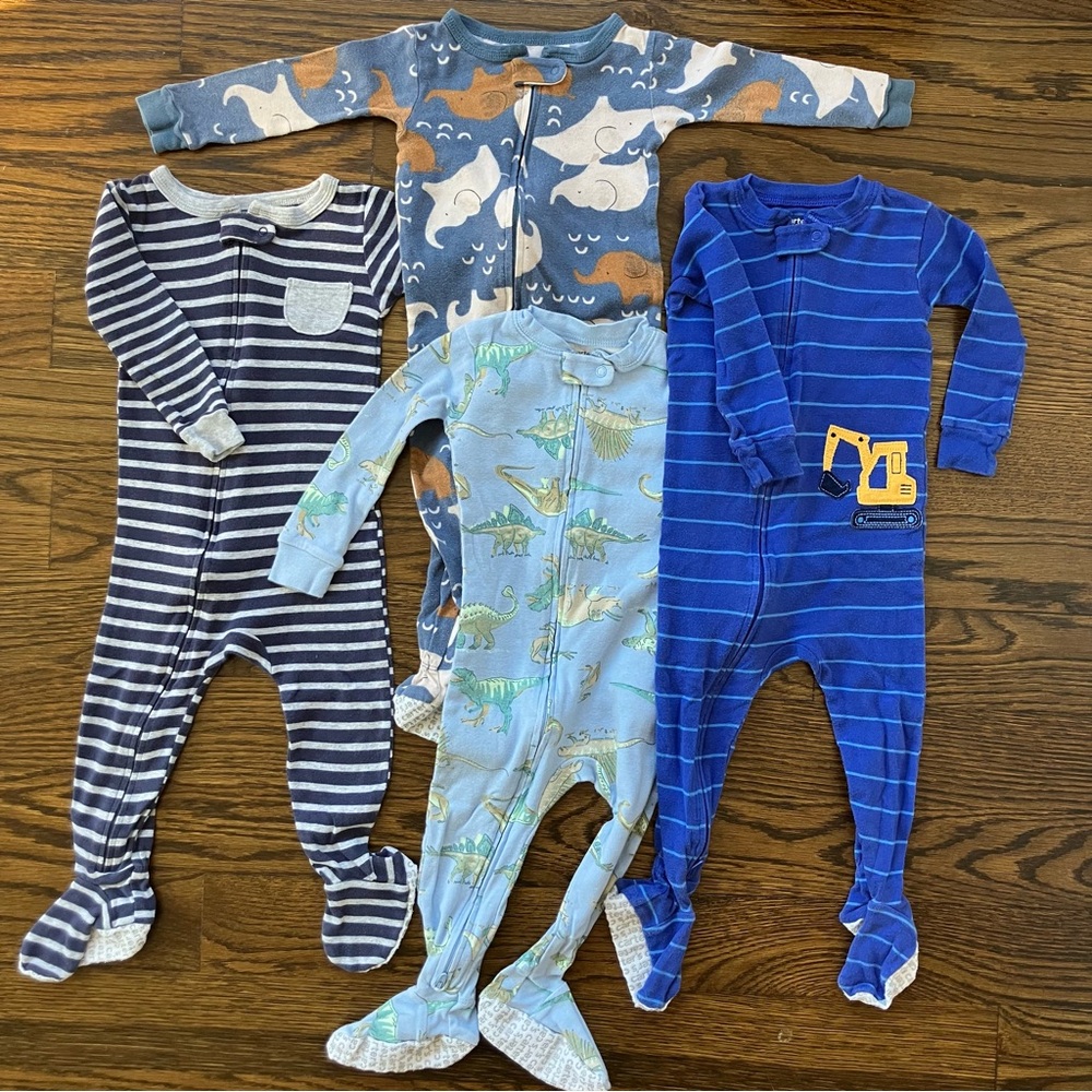 Carter’s Footie Pajamas Bundle, 18M